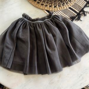Zara grey tulle skirt